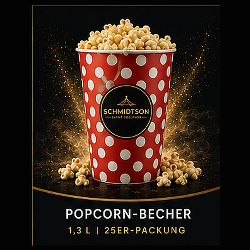 25 Popcorn-Becher inklusive