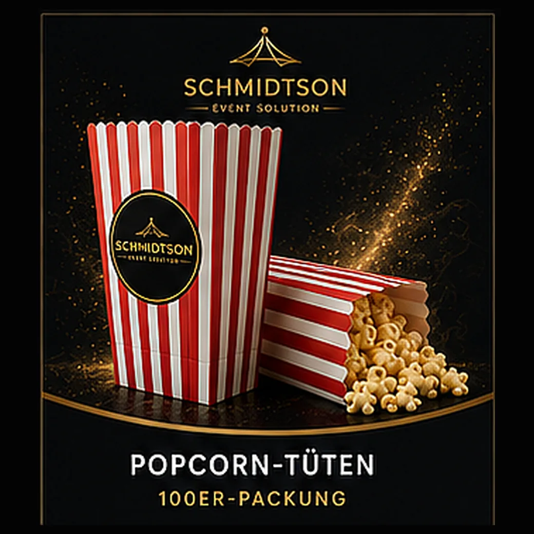 Popcorn-Tüten rot-weiß gestreift