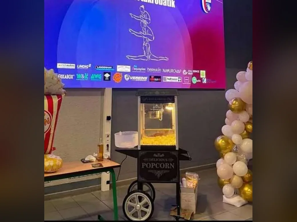 Popcornmaschine im Einsatz Event