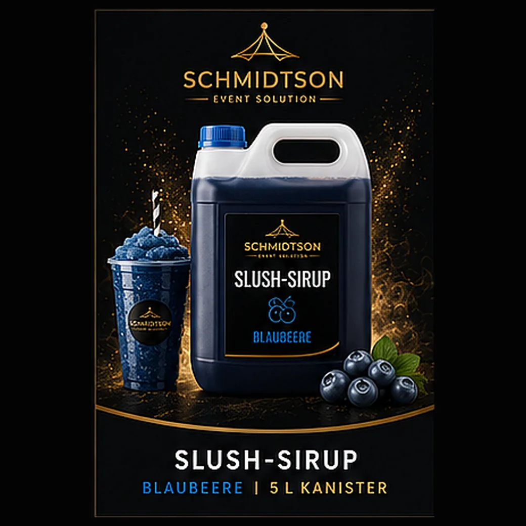 Slush-Sirup Blaubeere, 5-Liter-Kanister (im Paket enthalten)