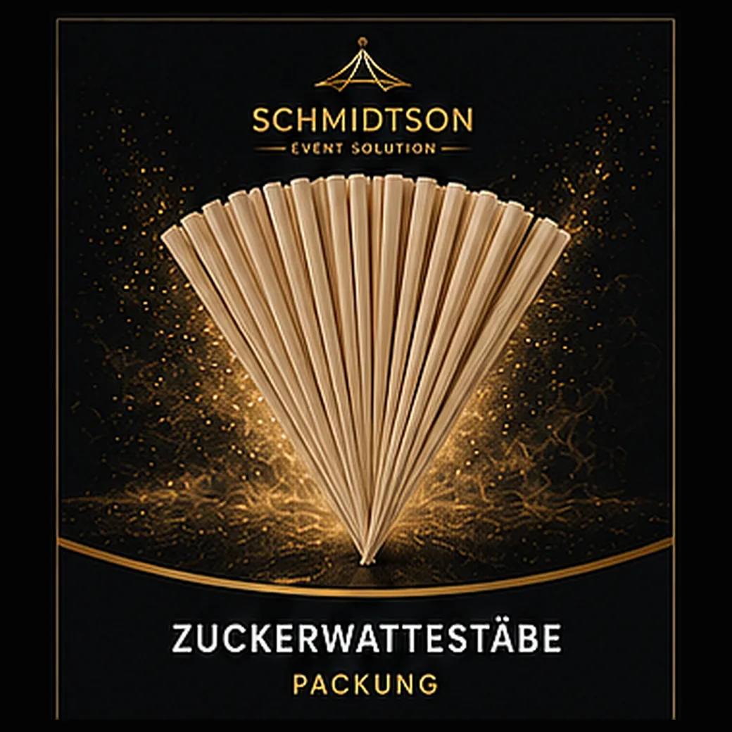 Zuckerwattestäbe aus Holz